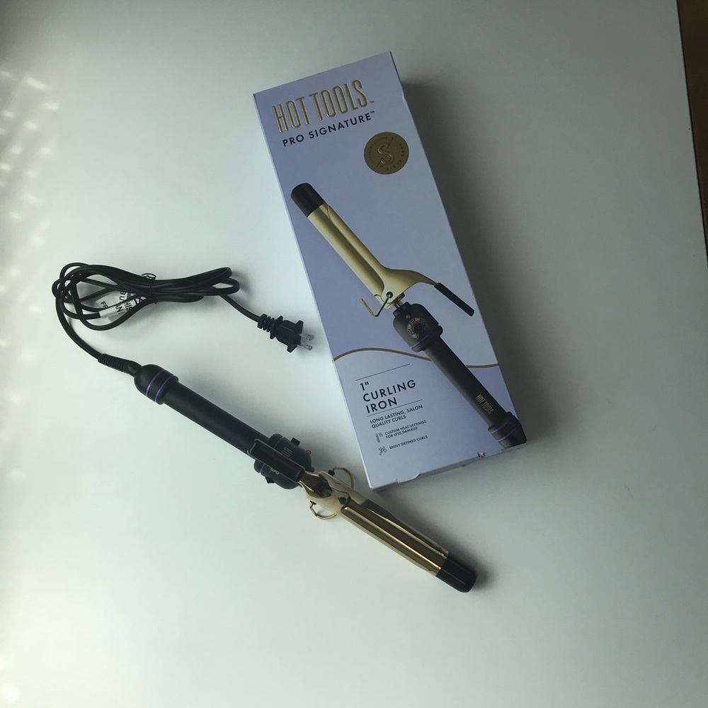 HOT TOOLS 1” BARREL CURLING IRON NEW OPEN BOX